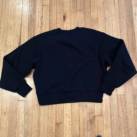 Sandro Sweatshirt with Rhinestone Hearts NWOT - Picture 9 of 12